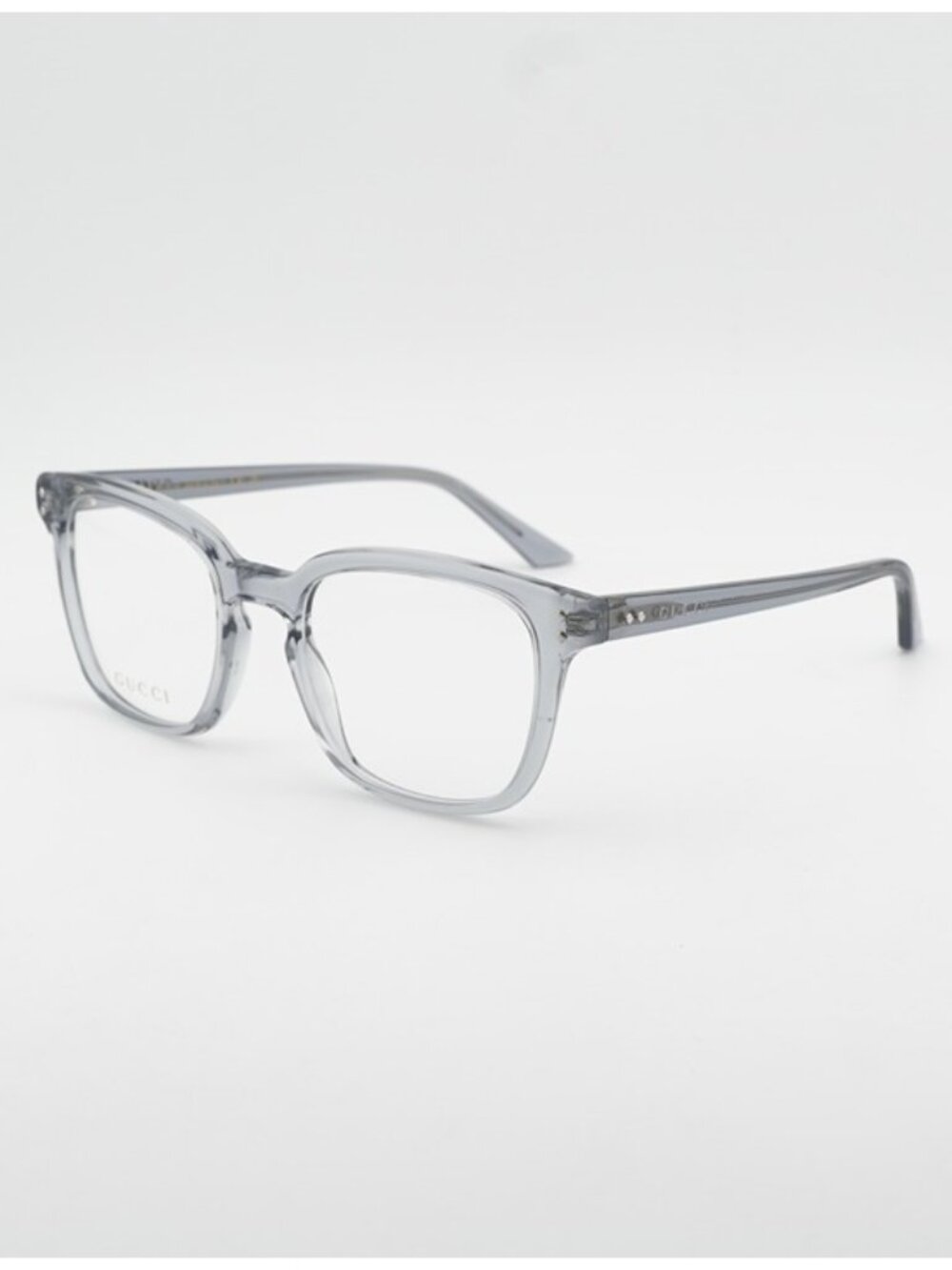 Gucci GG2132O 011 Eyeglasses Shiny Grey 55mm Square Frame